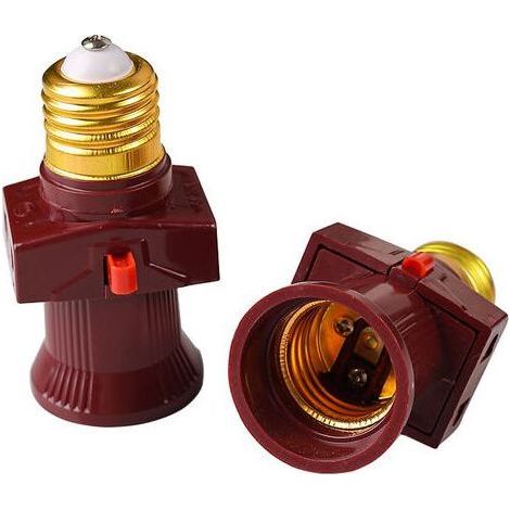 Lot de 2 douilles voleuse a vis E27 avec interrupteur 6A，250V [Classe énergétique A] (1/5)