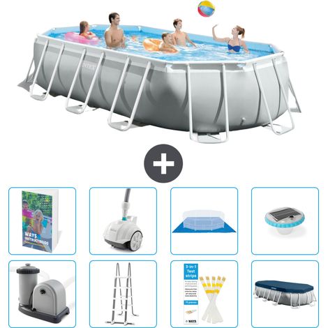 Prism Frame Pool Oval - 503x274x122 cm - 9-teilig S552