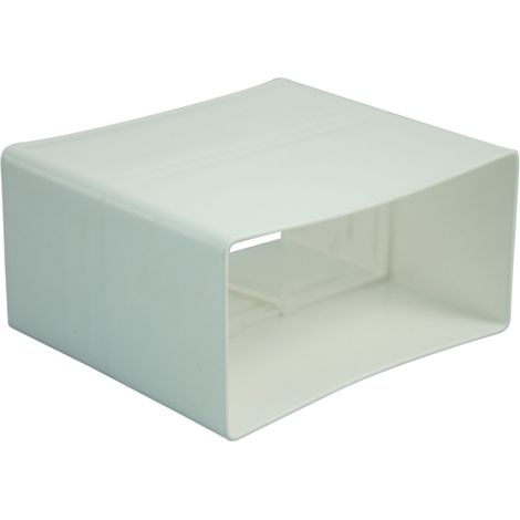 raccordo per canale piatto 110x53 bianco