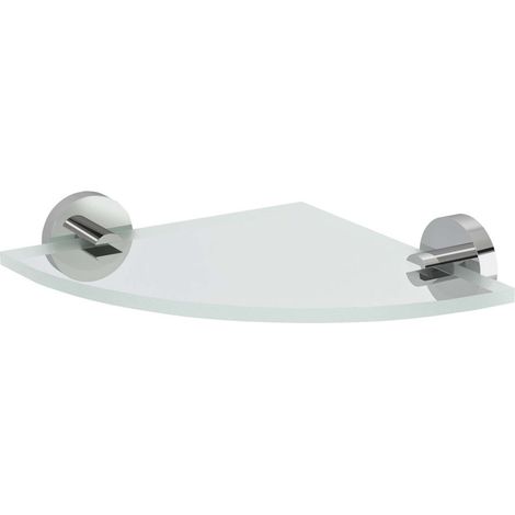 Sapho X-Round - Eckregal, Klarglas/Chrom XR009-11 (1/2)