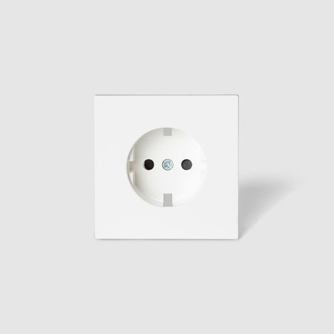 Tasti e Coperchi per Meccanismi Luxe 990 Bianco Presa Schuko F (1/3)