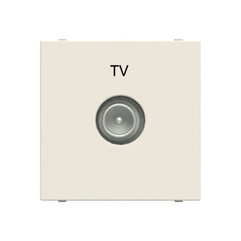 Zenit Prise Tv Terminale 2 Modules Blanc 2CLA225070N1101 ABB N2250.7BL (1/3)
