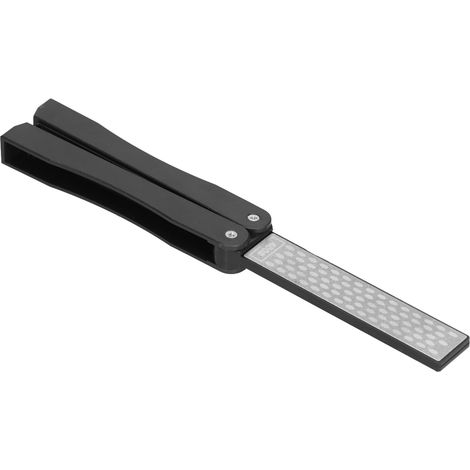 Knife Sharpener Double Sides Fan Shape Folding Mini Portable Whetstone for Outdoor Garden Farm Tools Sharpening