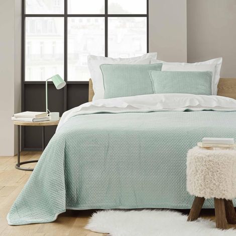 Copertura letto MYLENE trapuntata salvia 220x240 cm (1/3)