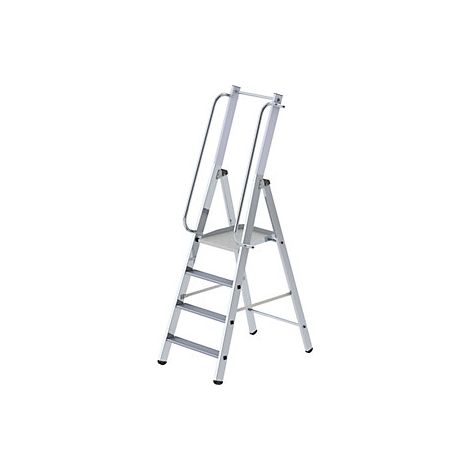 Escalera de tijera de peldaños planos de aluminio  ascenso por