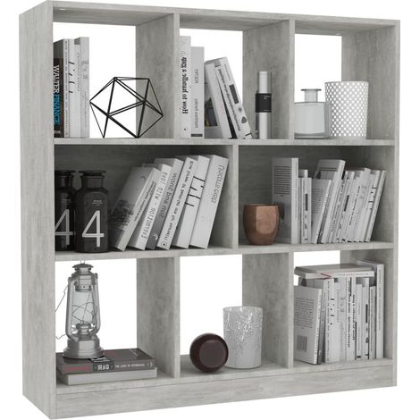 Bibliothèque Gris béton 97,5 x 29,5x100 (1/5)
