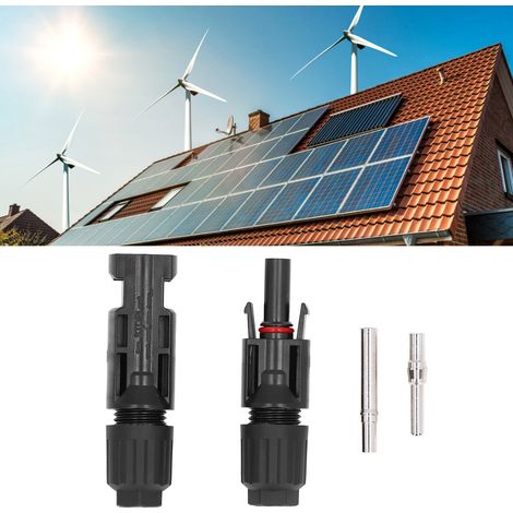 MC4 Photovoltaik-Steckverbinder für Solarstromleitungen, Hochspannungsstecker (männlich und weiblich), wasserdichter 1500V-Steckverbinder. (1/5)