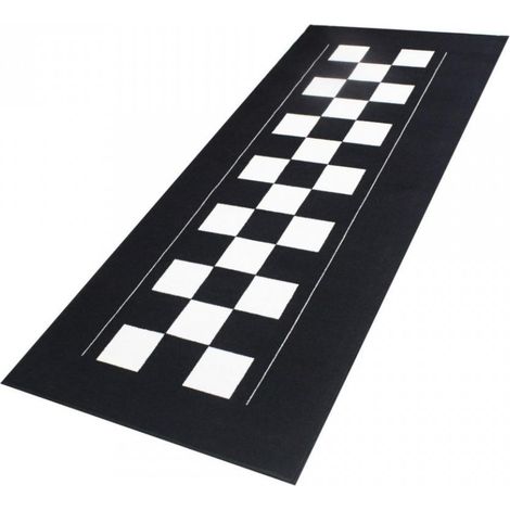 Tapis environnemental Biketek Garage Mat Checker Board noir (1/2)