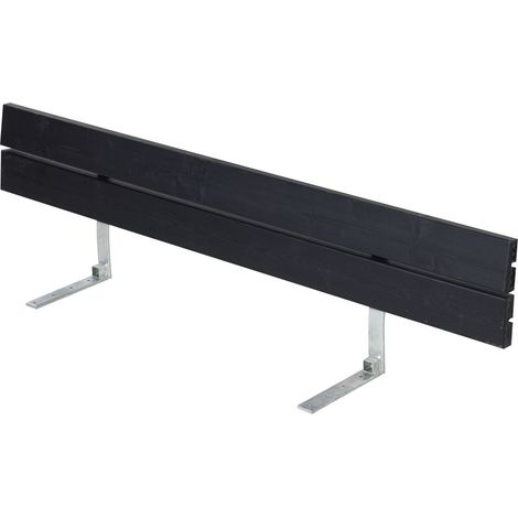 Plus Rückenlehne 166 cm schwarz Gartenbänke