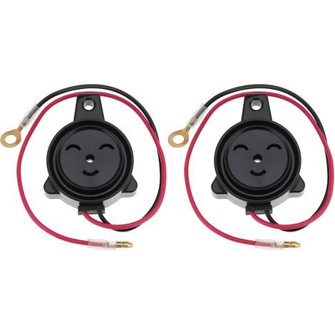 Lot de 2 avertisseurs d'alarme inversés 12 V-24 V 5 W 0,1-0,8 A 105 ± 3 dB pour camion, caravane, voiture (1/5)
