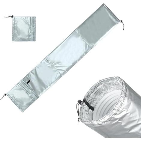 Housse de Tuyau Climatiseur Portable Imperméable Anti-Poussière, Protection Universelle pour Maison, Appartement, Locataires et Techniciens (1/5)
