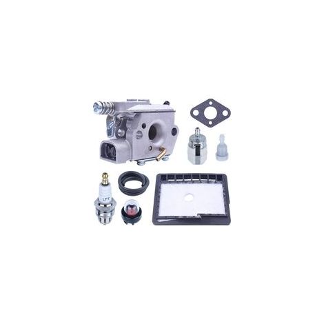 Kit Carburateur pour ECHO CS3000 CS3400 CS3450 CS300 Tronçonneuse, Carburateur avec Filtre à Air + Joint + Filtre à Carburant + Tuyau Pièces de Rechange Accessoire (1/5)