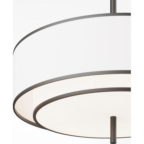 Lampada a sospensione moderna bianco/nera 5xE27 Maytoni Bergamo (1/2)