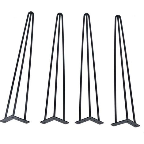 4pcs/set 28-inch / 30-inch hairpin metal furniture legs, solid iron table legs for laptop (30 inches) (1/3)