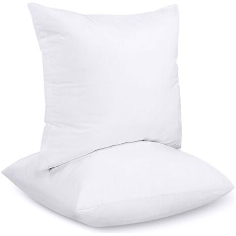 Lot de 2 coussins décoratifs 40 x 40 cm – Rembourrage en fibres creuses silicone – Housse en mélange de polyester – Pour intérieur - 2Bedding (1/5)