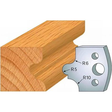 Jeu de 2 Fers Profilés Acier HT 40 x 4 mm - N°012 Congé à gorge - Outil de menuiserie - Diamwood