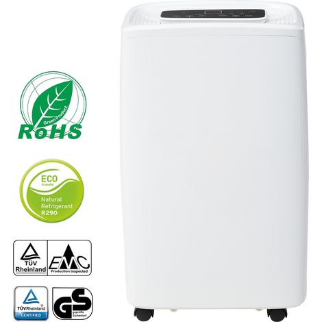 Déshumidificateur 12L / jour adapté pour 15㎡, 3 en 1 purificateur et sèche-linge, réservoir 1,5L et minuterie 24h