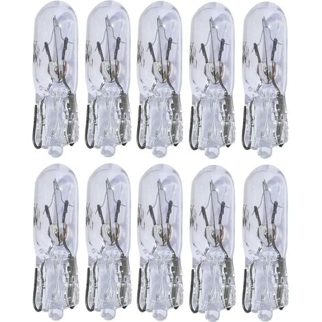 Lot de 10 ampoules T5 12V 1.2W pour tableau de bord (1/3)