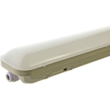 Réglette LED étanche traversante 48W IP65 150cm 48W 6500K - Blanc Froid (1/5)