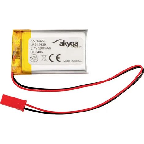 Akyga LP542439 Akkupack x Spezial-Akku  LiPo 3.7 V 500 mAh