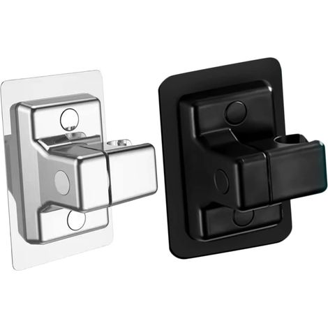 2pièces Support Pommeau Douche Sans Percer Base De Pommeau De Douche Rotative Et Réglable Accessoires De Pour Salle De Bain Fixation Facile Et Adhérence Forte