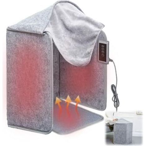 Infrarot-Heizpaneel, faltbar, Infrarot-Tischheizung mit Fußschutzmatte, 5 Heizstufen und 6 Timerfunktionen, 50 x 100 (1/5)