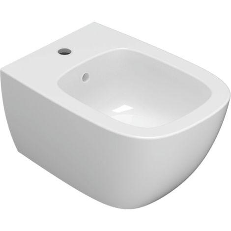 Bidet céramique mural 50x36 cm Globo Genesis GNS10BI  Blanc - Céramique