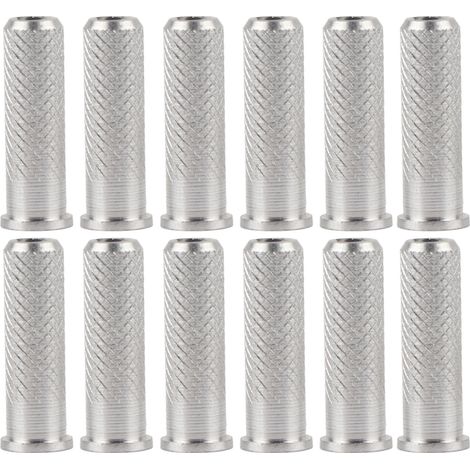 12 pièces inserts en aluminium pour flèches carbone 6.2mm - pièces de rechange pour archerie (1/5)