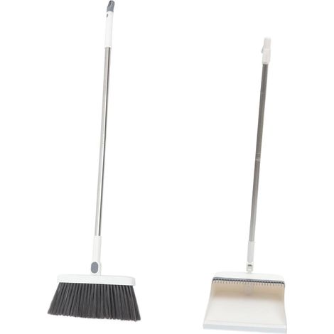 Balai et Pelle à Poussière Domestique Manche Long Ergonomique Ensemble de (1/5)