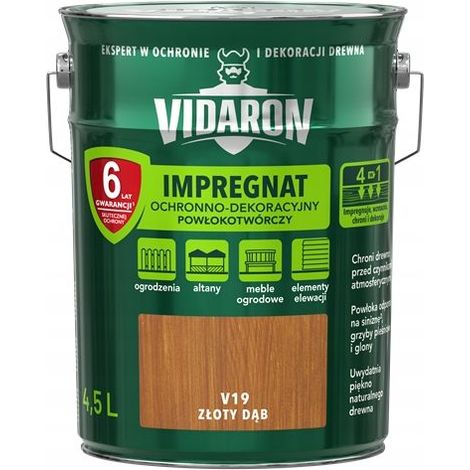 Impregnante per legno Vidaron V19 rovere dorato 4,5 l 1 pz.