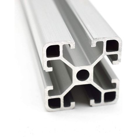 Profilé de construction en aluminium de 40 x 40 mm, rainure de 8 mm, 200 mm, 1 pièce (1/5)