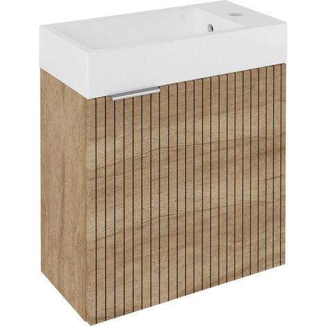 Sapho Latus - Meuble lavabo 50x50x25 cm, chêne Alabama LT410-2322