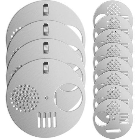 Lot de 12 grilles d'entrée en acier inoxydable pour ruche - Argenté (1/5)