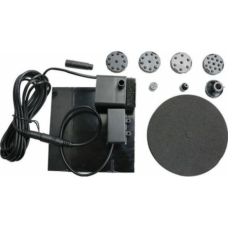 Solar-Teichpumpe, 7V DC 190 l/h Solarpanelpumpe für Gartenbrunnen, Schwimmbecken, Aquarienteiche, bürstenlose Brunnen mit Wasserauslasssteckern (1/5)