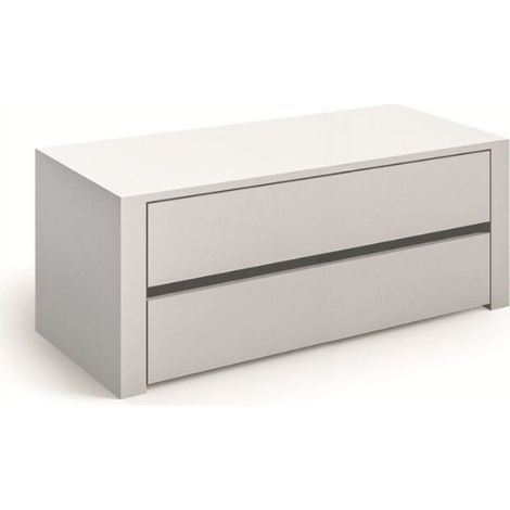 Cassettiera interna Alice 836 con lati finiti 2 cassetti colore bianco