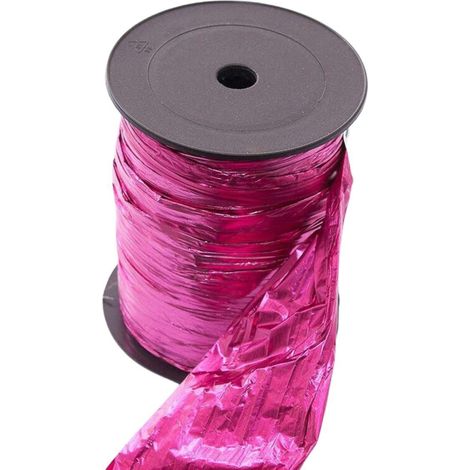 Bobine de ruban fuchsia brillant, 50 m (lot de 3)