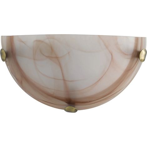 APPLIQUE DUNA E27 30X9XH15CM TABACCO