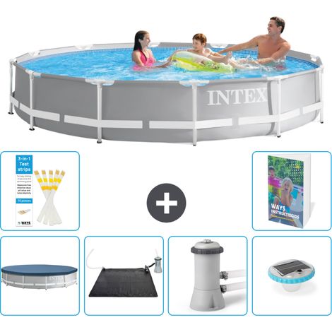 Prism Frame Pool Rund - 366x76 cm - 7-teilig S154