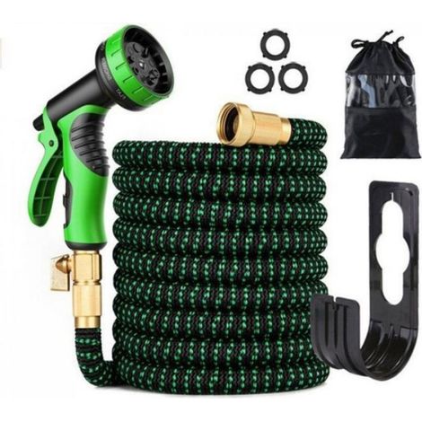Tuyau arrosage extensible 15m, flexible avec buse 10 fonctions, pour jardin et voiture (1/5)