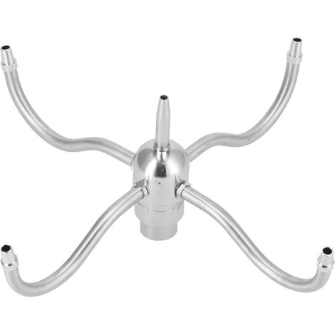 Jeffergarden Buse rotative pour paysage aquatique à filetage femelle DN25 G1, fontaine d'arrosage à 4 bras en acier inoxydable (1/5)