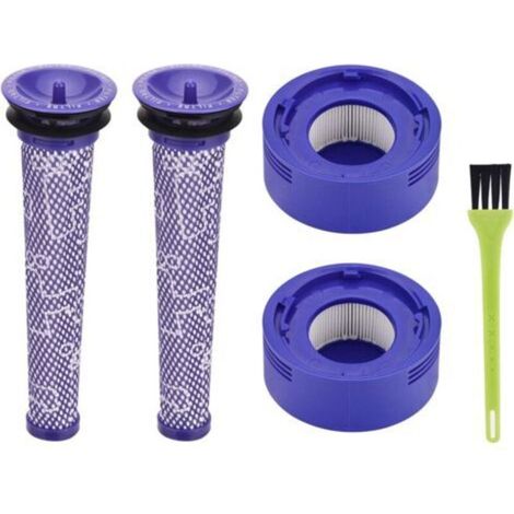 Filter für Dyson V8 V7 Cyclone, Nachmotorfilter- und Vorfilter-Austauschset mit Reinigungsbürste, Staubsaugerzubehör DY-96566101, DY-96747801 (1/4)