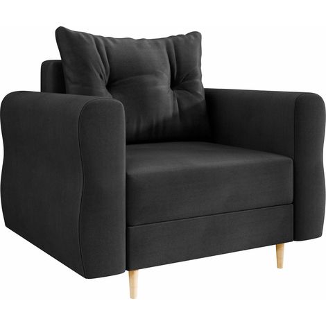 Sillón Veldala 104, Manila 18, 85x106x77cm, Tapiz, Patas: Madera, 0