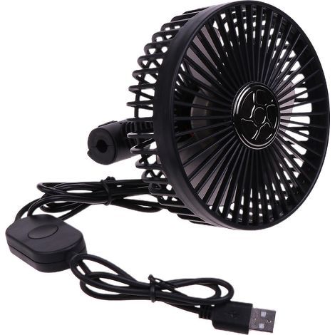 3-stufiger USB-Autoventilator, persönlicher Zirkulationsventilator für Fahrzeuge (1/4)