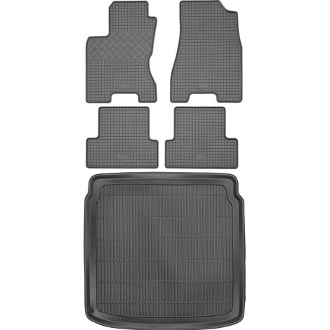 Juego de alfombrillas de goma para el Nissan X-Trail T31 SUV (2013-2017) + alfombrilla para el maletero. (1/5)
