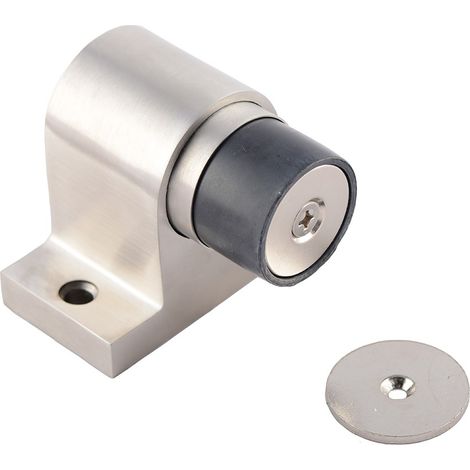 Tope Inferior Magnético Para Puerta Pesada. Todo de Acero inoxidable 304 En la Masa. Con Tornillos