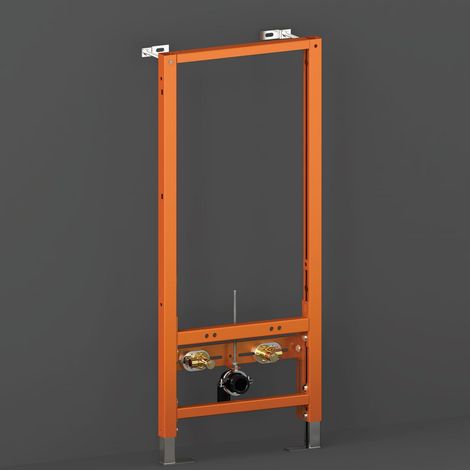 RAK Ecofix Concealed Bidet Support Frame with Adjustable Fittings 1140mm High - Orange (1/2)