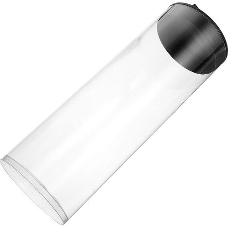 Bouteille transparente pour balles de tennis (lot de 4) en PVC noir antiadhésif et facile à transporter (1/5)