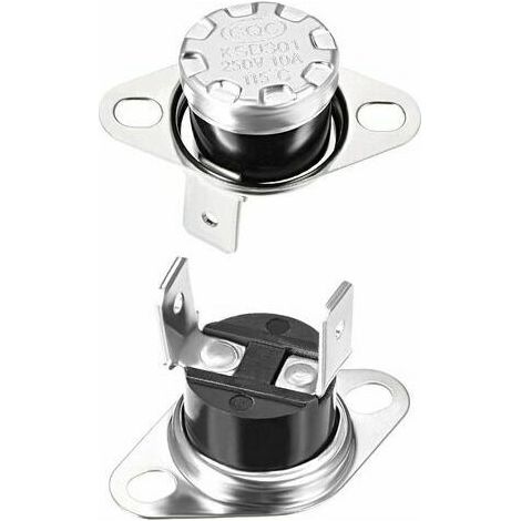 KSD301 Thermostat 115°C/239°F 10A NC ajuster le commutateur de température du disque à pression pour micro-ondes, four, cafetière 2 pièces (1/5)