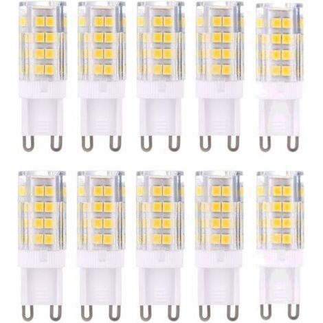 G9 5W LED-Lampen – Entspricht 40W, 3000K warmweiß, 420 lm, nicht dimmbar, 10er-Packung
