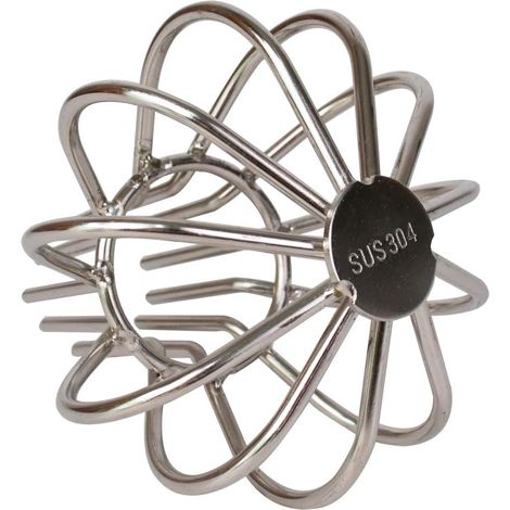 Bouchon de gouttière rond en acier inoxydable 304 pour toiture extérieure, anti-obstruction, outil de nettoyage des fuites de gouttière (2 pouces) (1/5)